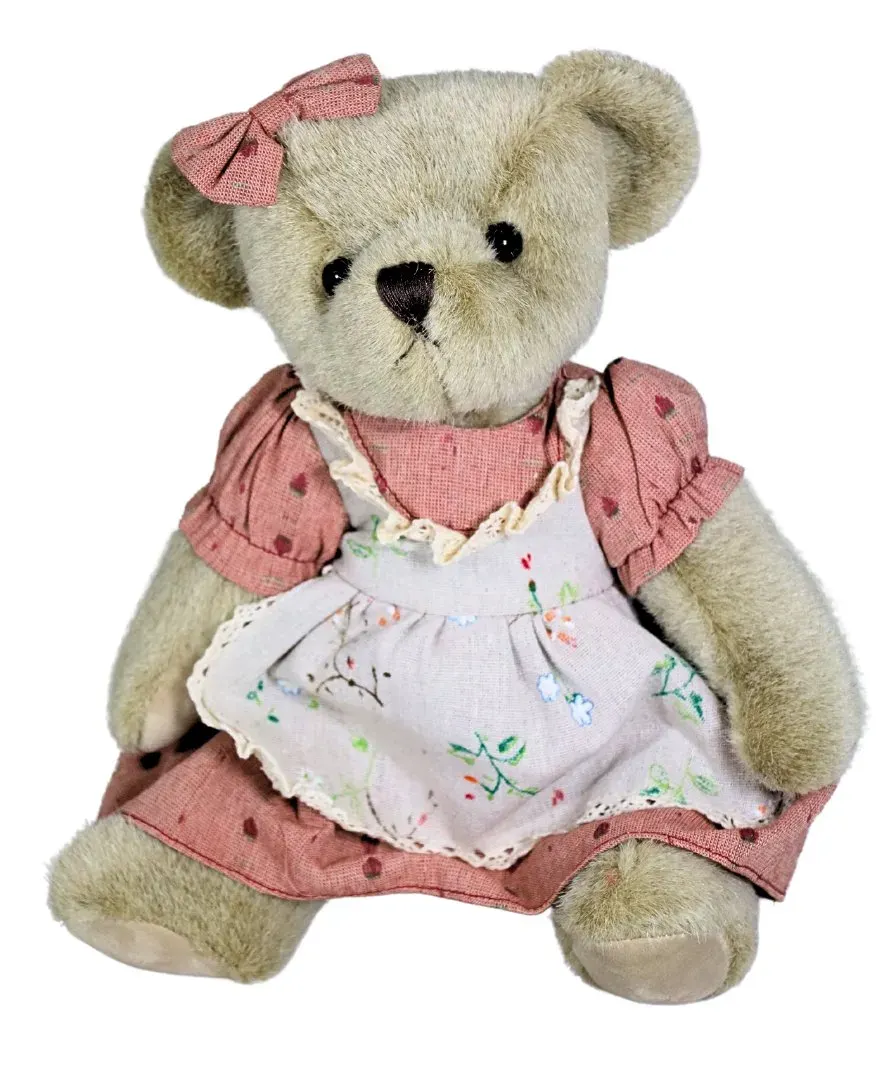 Maskotka PANI MIŚ w różowej sukience 946 różowy