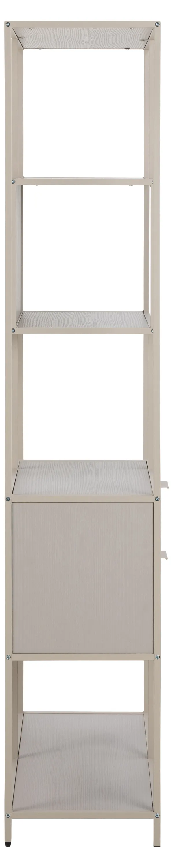 Regał otwarty wysoki z 2 szufladami SEAFORD szary 77x35x185 - 0000109298