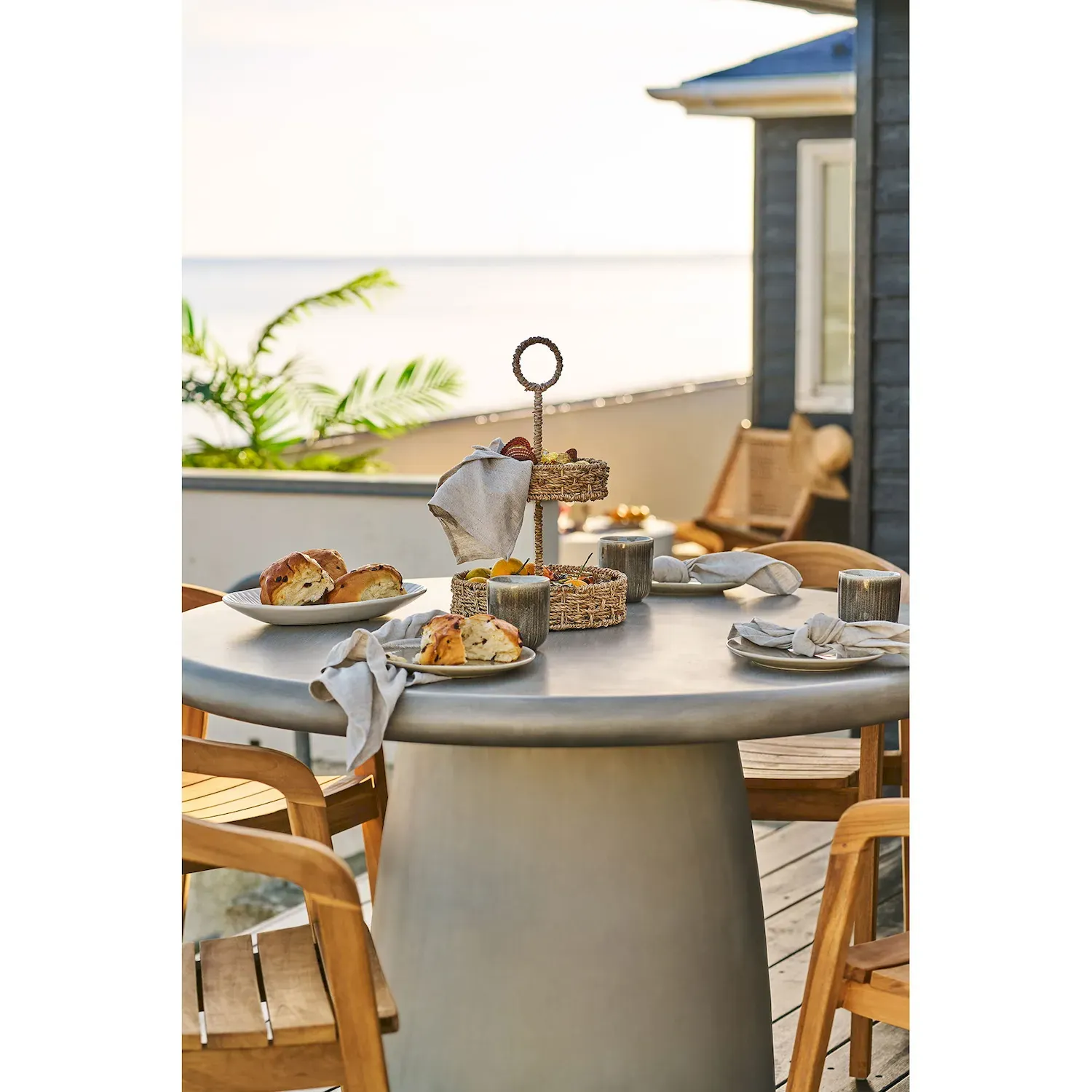 Talerz obiadowy ceramiczny VIOLA 21 zestaw 4szt. beżowy - 4720003