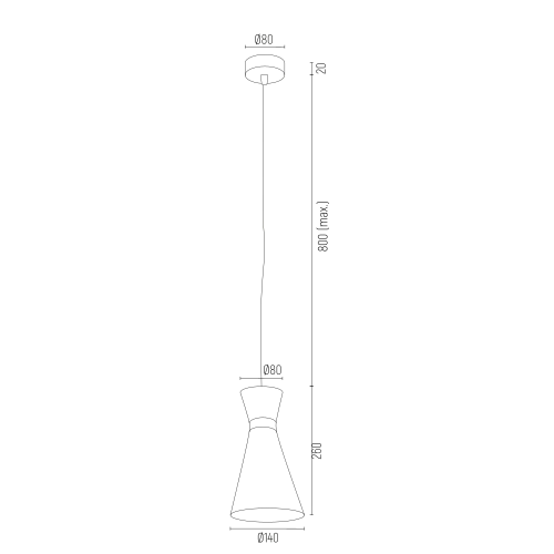 LUKKA_3892 Lampa wisząca LUKKA czarna chromowana 108 cm - 3896