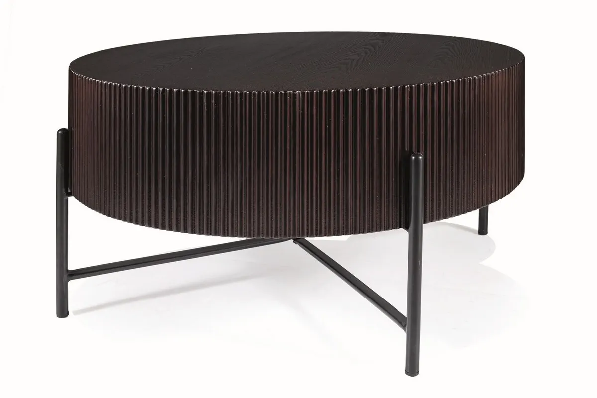 ŁAWA TUCA CIEMNY ORZECH/CZARNY FI 80X40 ŁAWA TUCA CIEMNY ORZECH/CZARNY FI 80X40