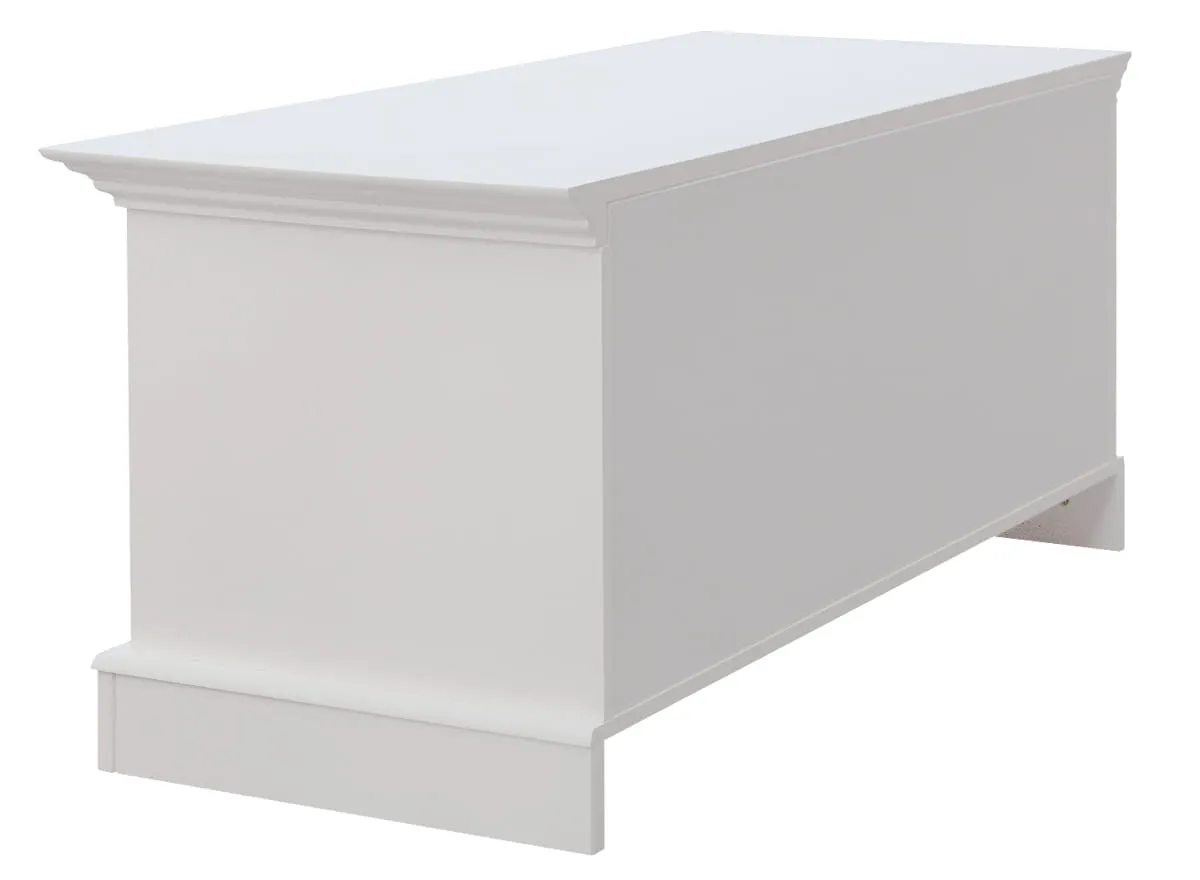 Skrzynia sosnowa BELLUNO ELEGANTE biała - PL038B