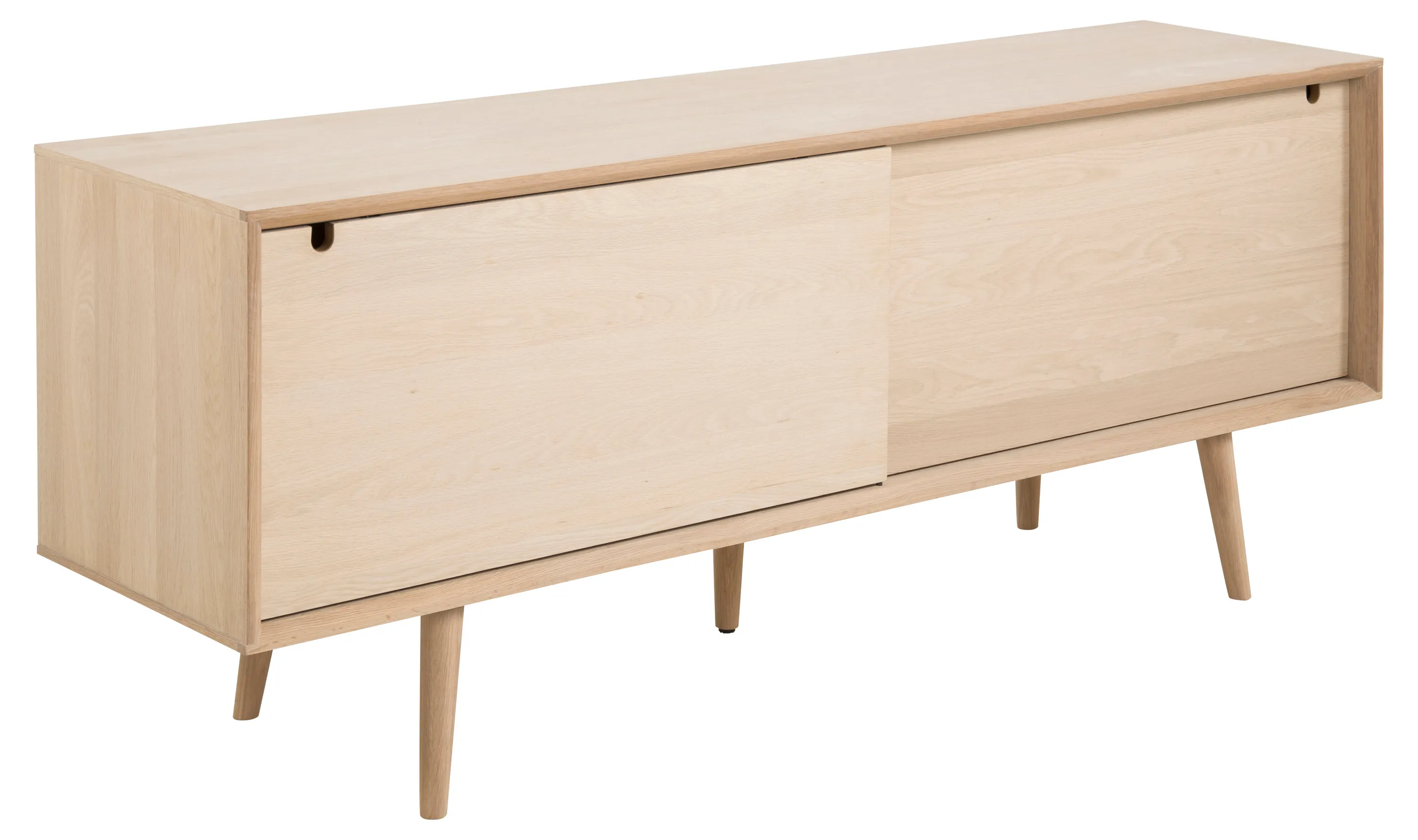 Komoda 2-drzwiowa EMMA 180x45x71 Fornir dębowy bielony olejowany Komoda 2-drzwiowa EMMA 180x45x71 Fornir dębowy bielony olejowany