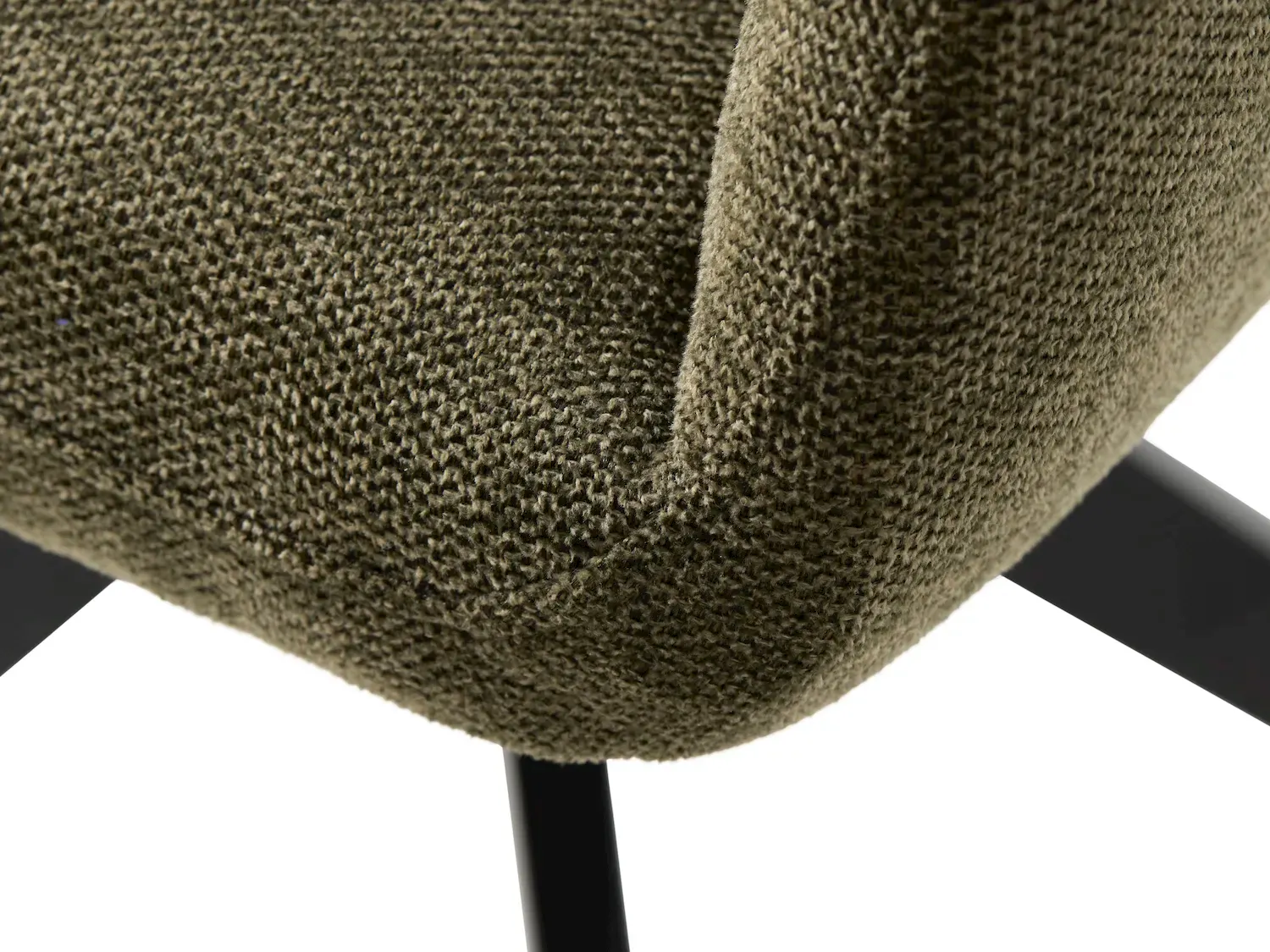 Krzesło obrotowe ROXANA z podłokietnikami oliwkowe - UN_54930003