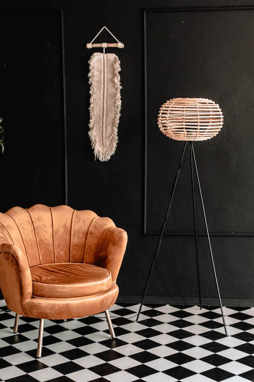 DEKORACJA ŚCIENNA MAKRAMA JEDEN LIŚĆ - CD84-85776