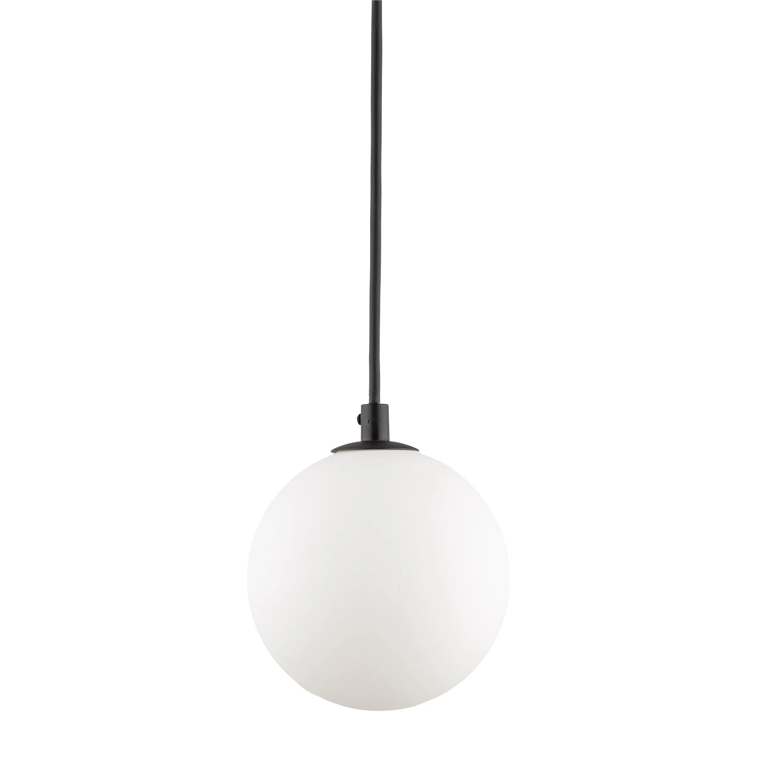 Lampa listwowa wisząca TRACER czarna z białym okrągłym kloszem 155x12cm - TK_4927