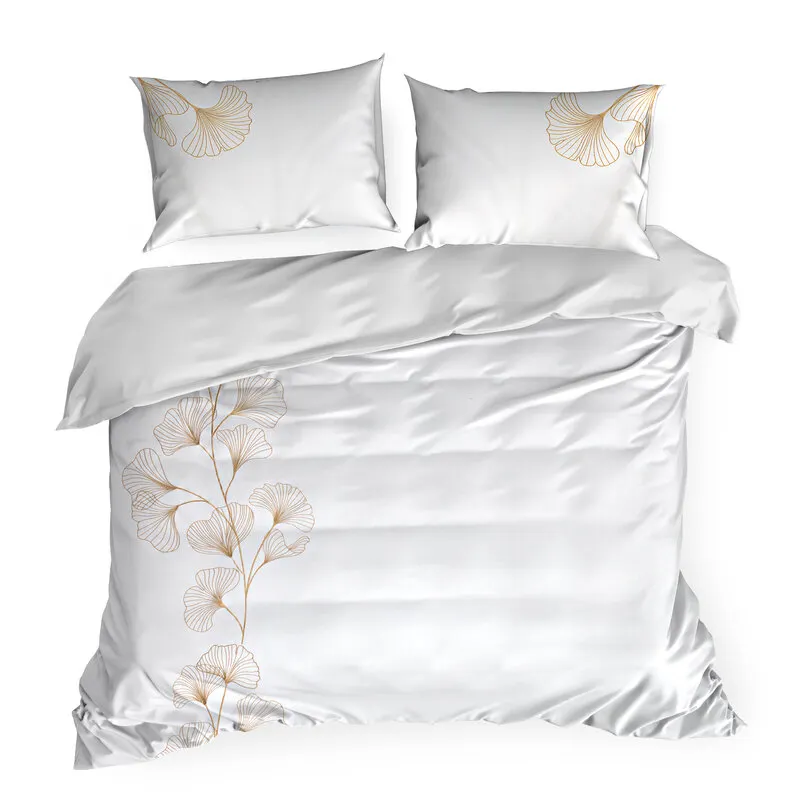 KOMPLET POŚCIELI HAFT2 160 X 200 CM BIAŁY - EU_391365