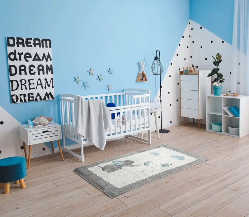DYWANIK BABY1 80 X 150 CM POPIELATY