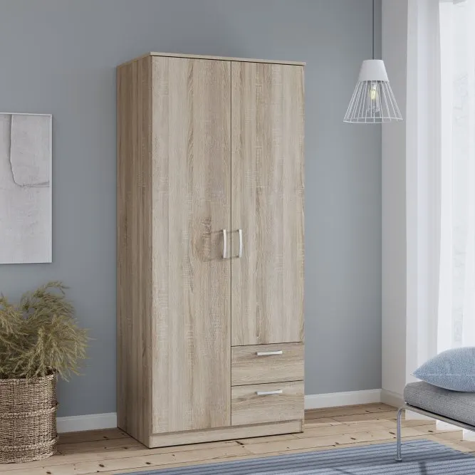 Szafa ubraniowa NIKO Dąb Sonoma NIKS81-D30F FORTE - NIKS81-D30F