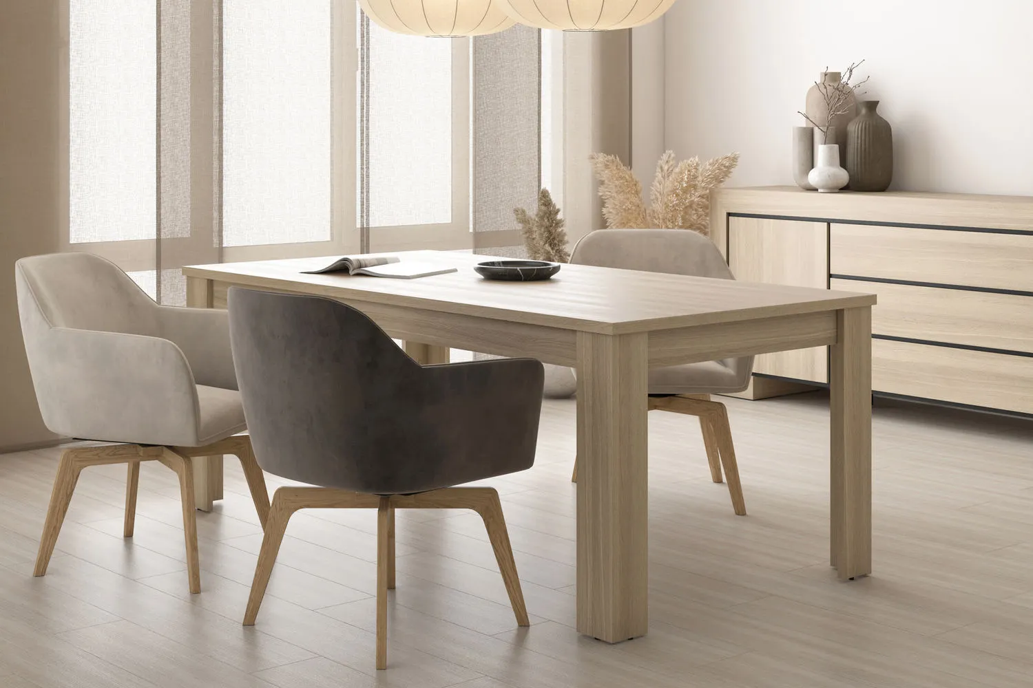 Stół jadalniany CUBA II 190x100 dąb samdal - 24DEOC94