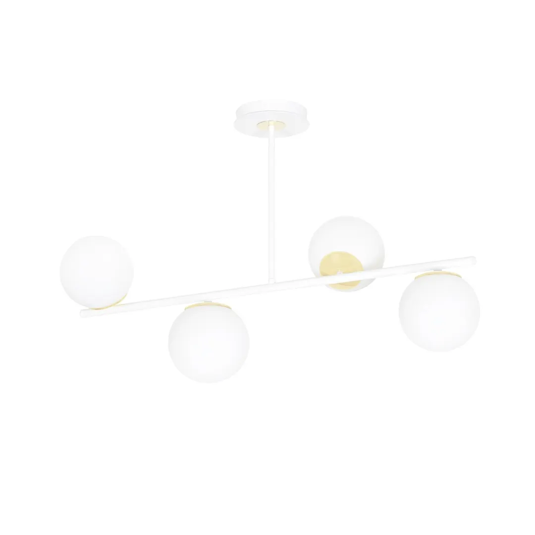 Lampa sufitowa FLOKI Biały/Złoty 1023/4 Lampa sufitowa FLOKI Biały/Złoty 1023/4