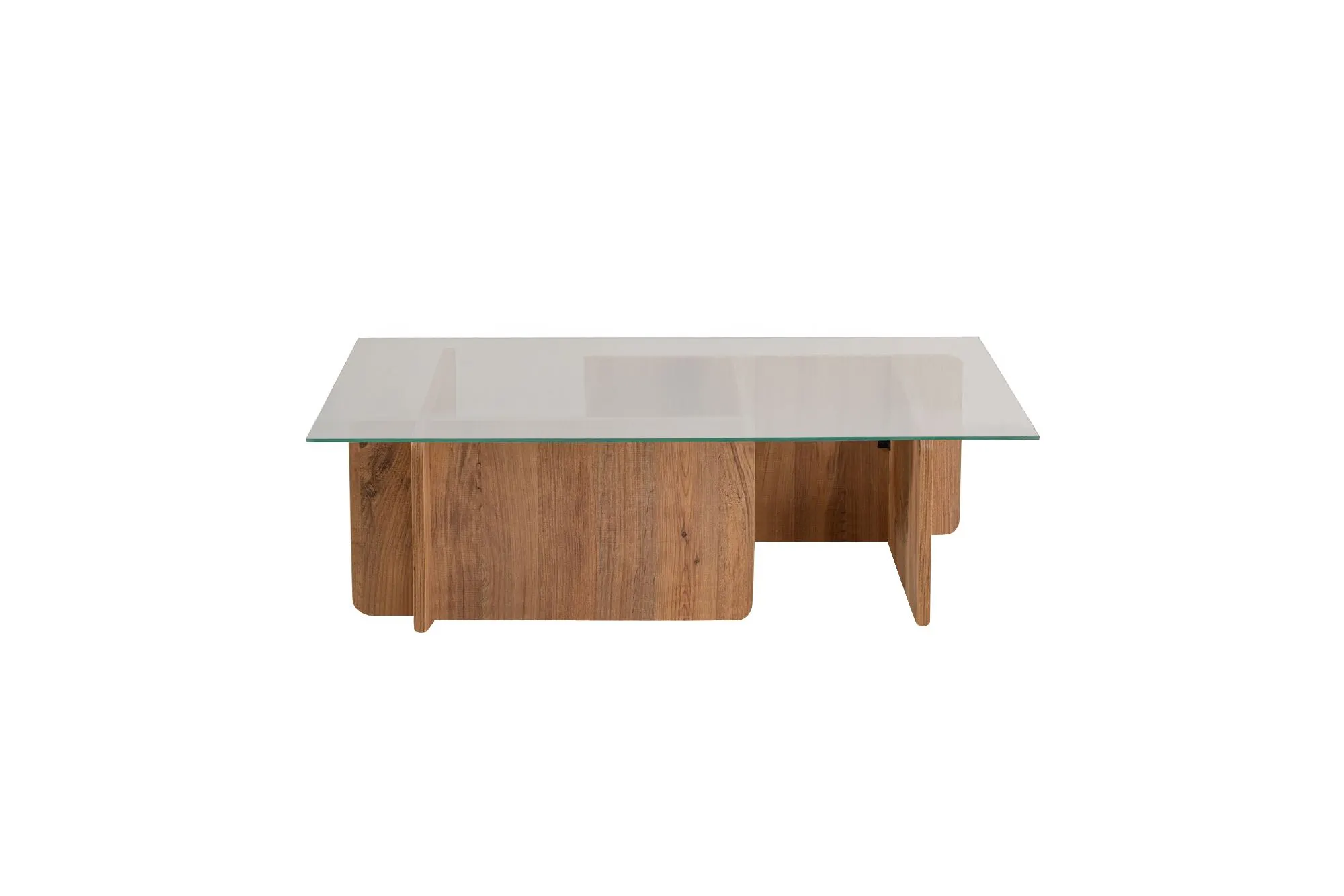 Stolik kawowy FLAVIO 65x105 cm sosna atlantycka transpatentny