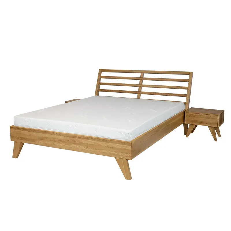 Szafka nocna dębowa SN302 Naturalny DREWMAX — zdjęcie 4