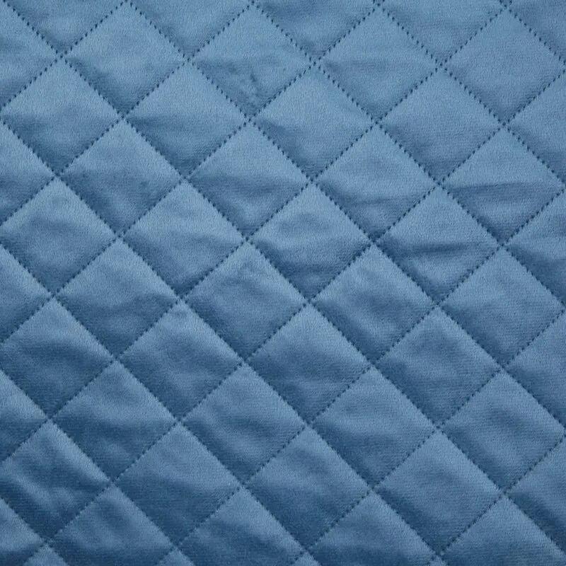 Narzuta pikowana D91 LUIZ 5 70 X 160 cm Niebieski — zdjęcie 2