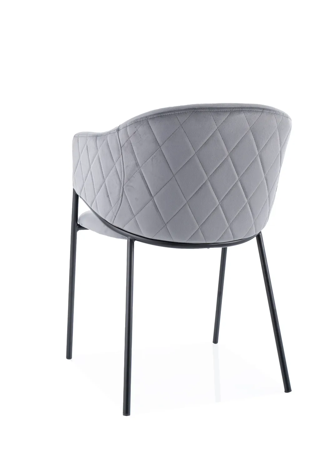 KRZESŁO BONO VELVET CZARNY STELAŻ/SZARY BLUVEL 14 - BONOVCSZ