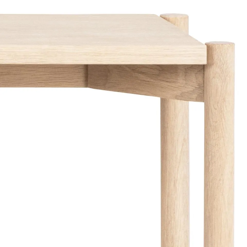 Regał niski NORTH fornir dębowy bielony, olejowany 169x30x89 - 0000099906