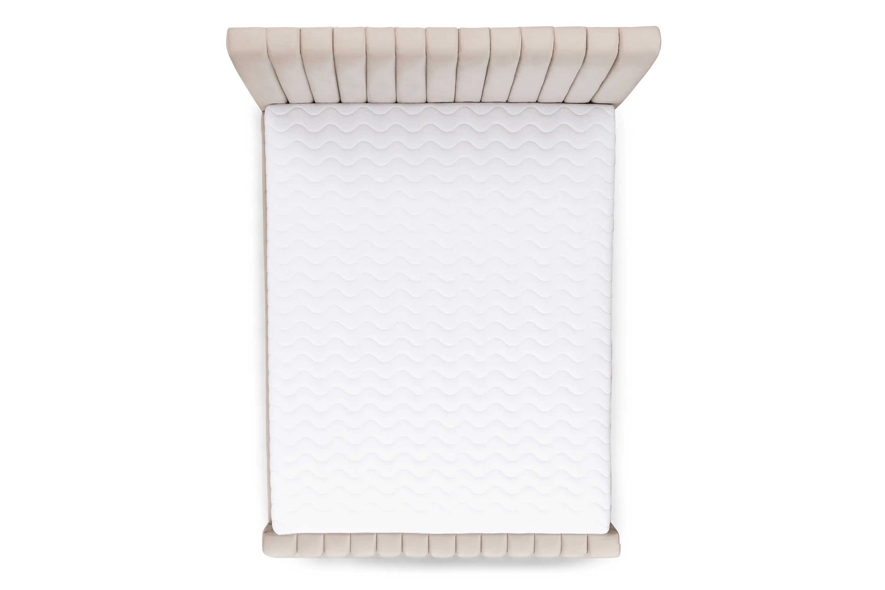 Łóżko Nicole z pojemnikiem / 140x200 / Velluto 2 - beżowy - B_158558