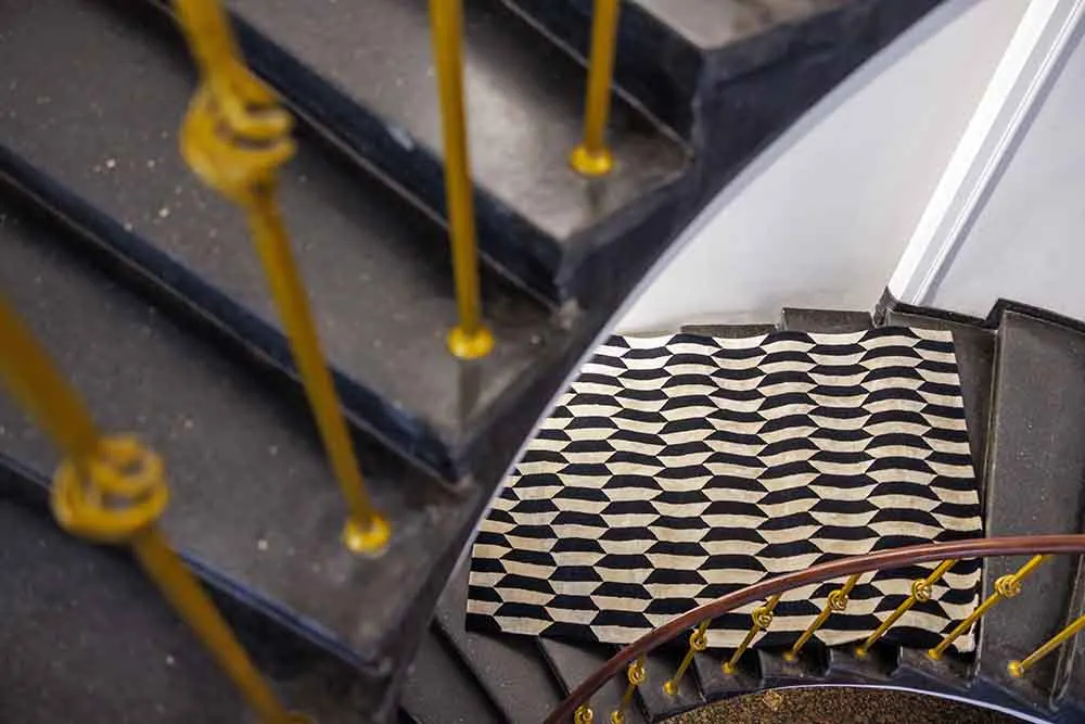 stairs, spiral, mat pattern, geometric pattern, matowanie