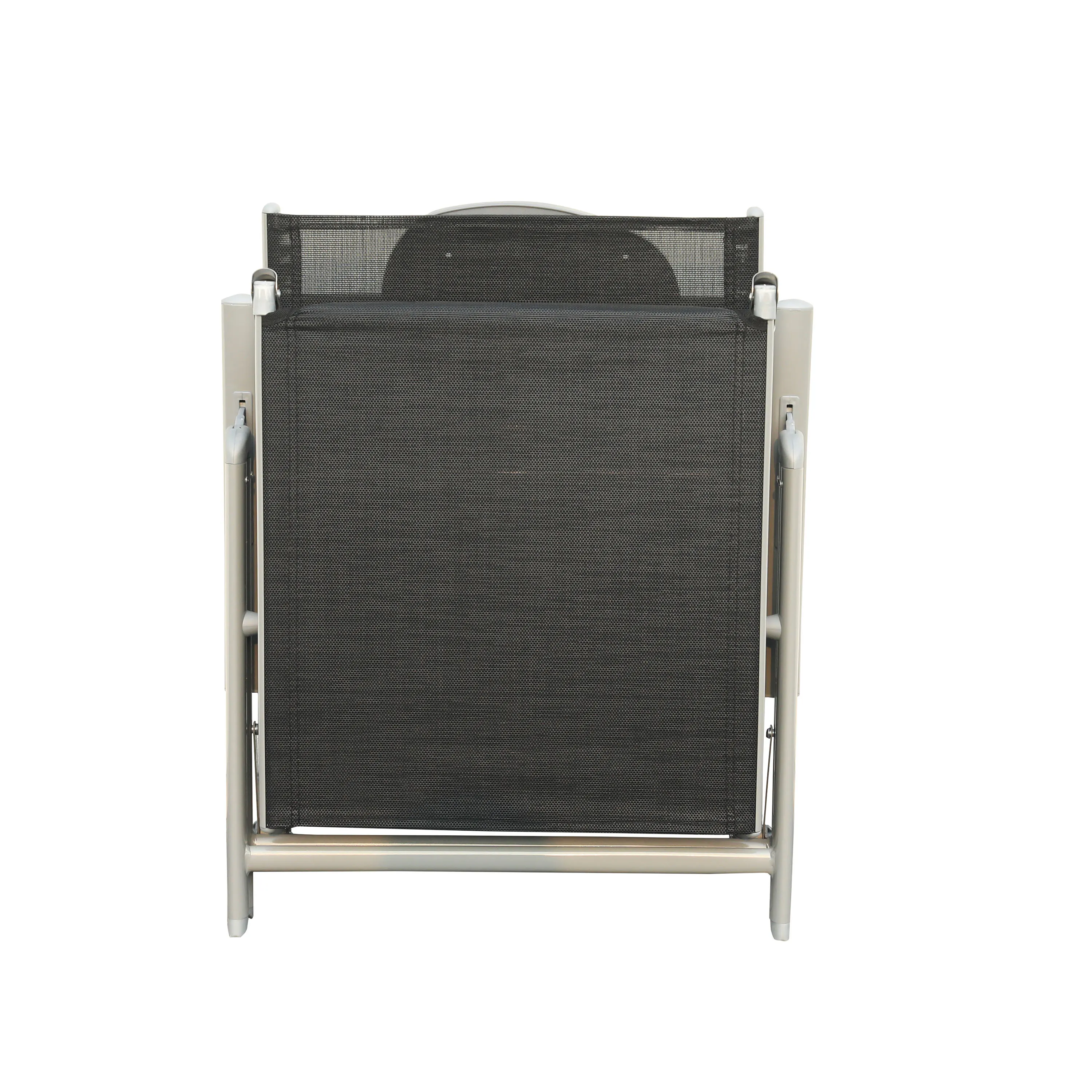 Leżak ogrodowy składany TARDY 182 cm aluminiowy czarny Zenjoy - TARDY_CZARNY