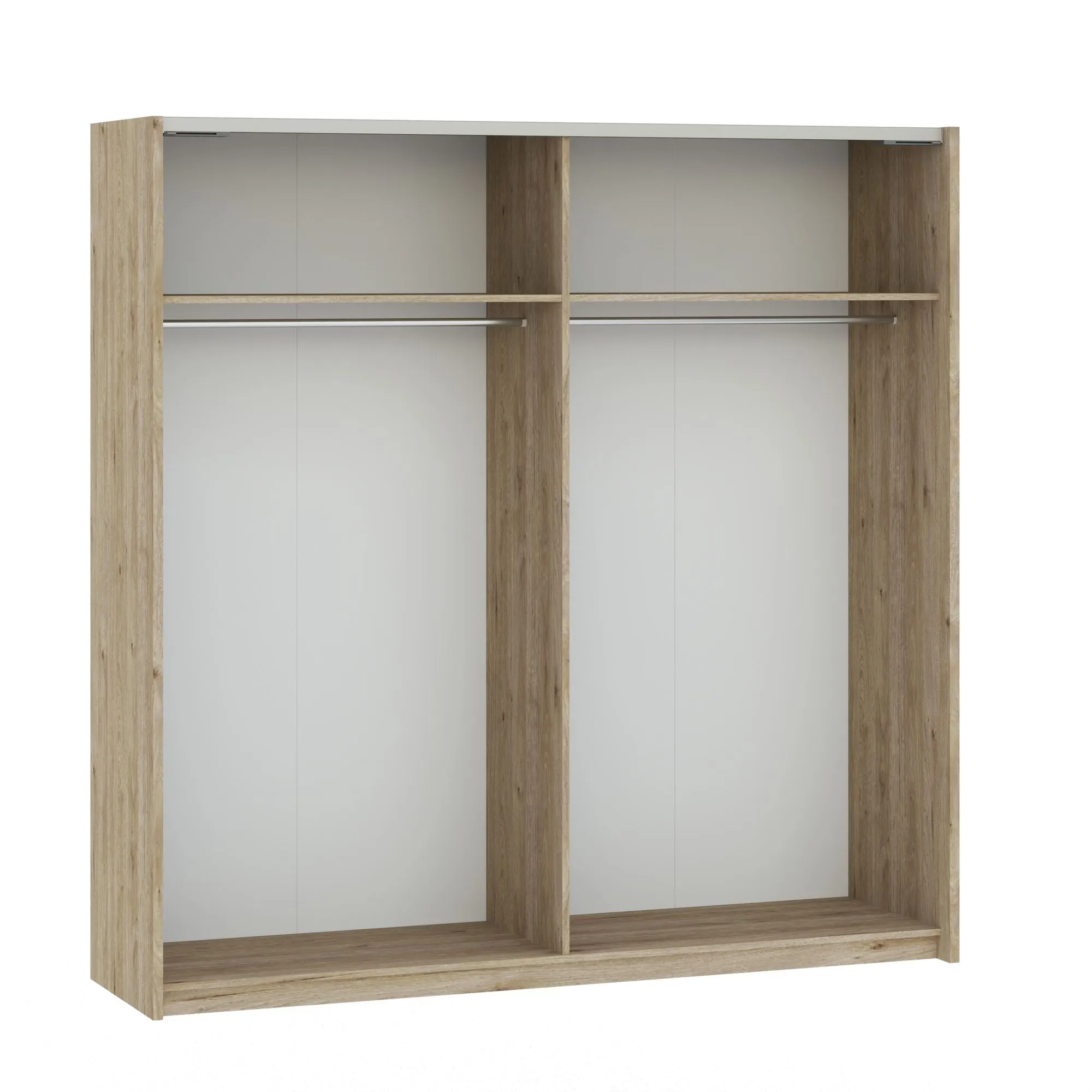 Szafa 2-drzwiowa BERNO 200 Kolor Jackson Hickory+Antracyt - INT_5003600