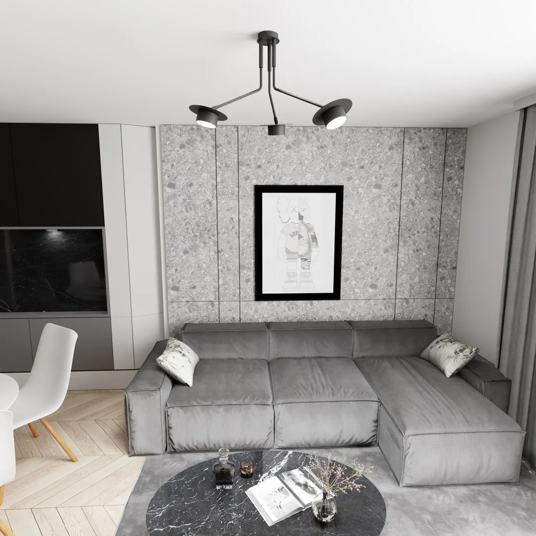 Lampa sufitowa MIZU 3 BL czarna - 1448/3