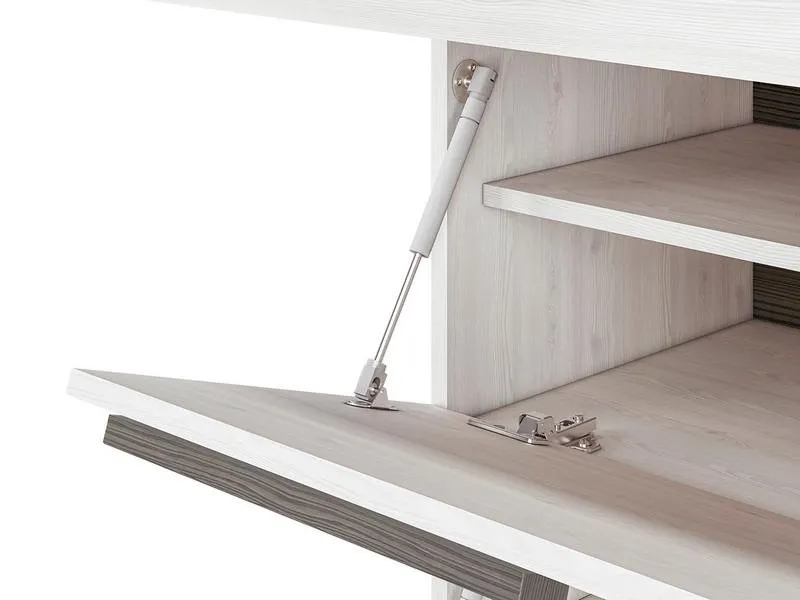 Szafka na buty z szufladą i 2 klapami BLANCO 20N sosna śnieżna - 1BLAN20N-001