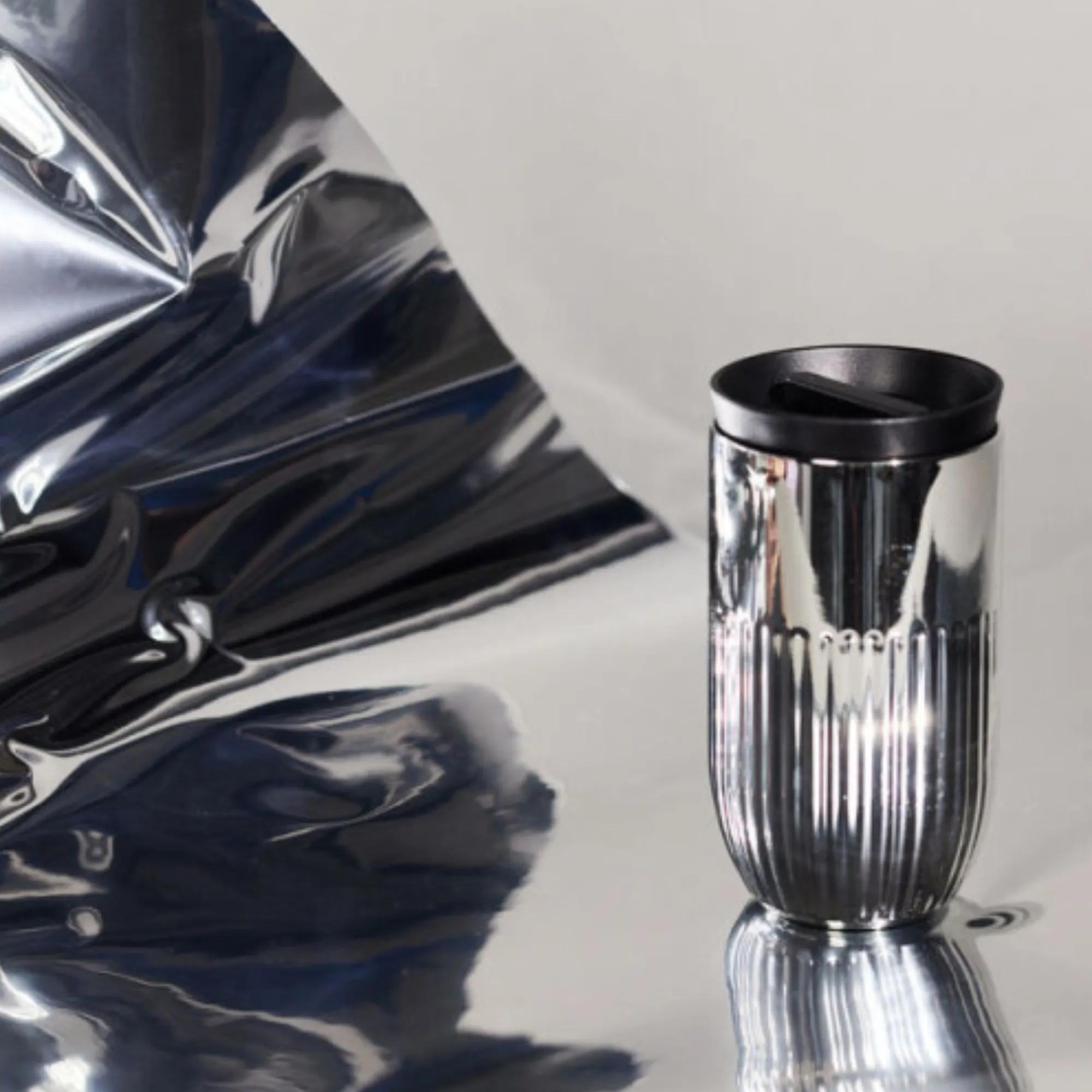 kubek, szklany, metaliczny, pojemnik, tuba