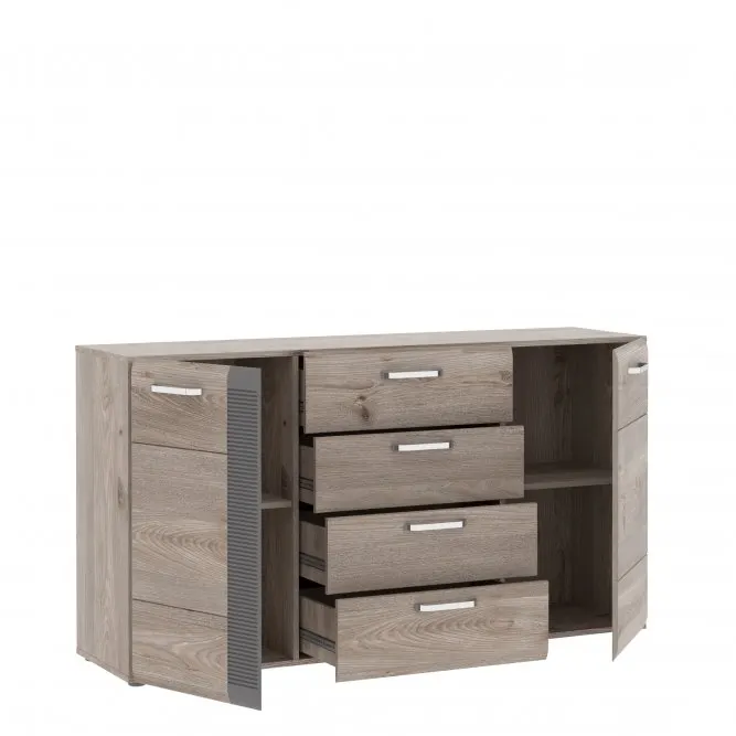 Komoda 2-drzwiowa LOCARNO z szufladami dąb nelson - LCRK231-N92