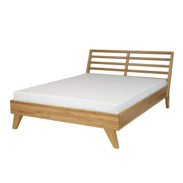 Łóżko dębowe LK301 Naturalny 140x200 DREWMAX - 52561