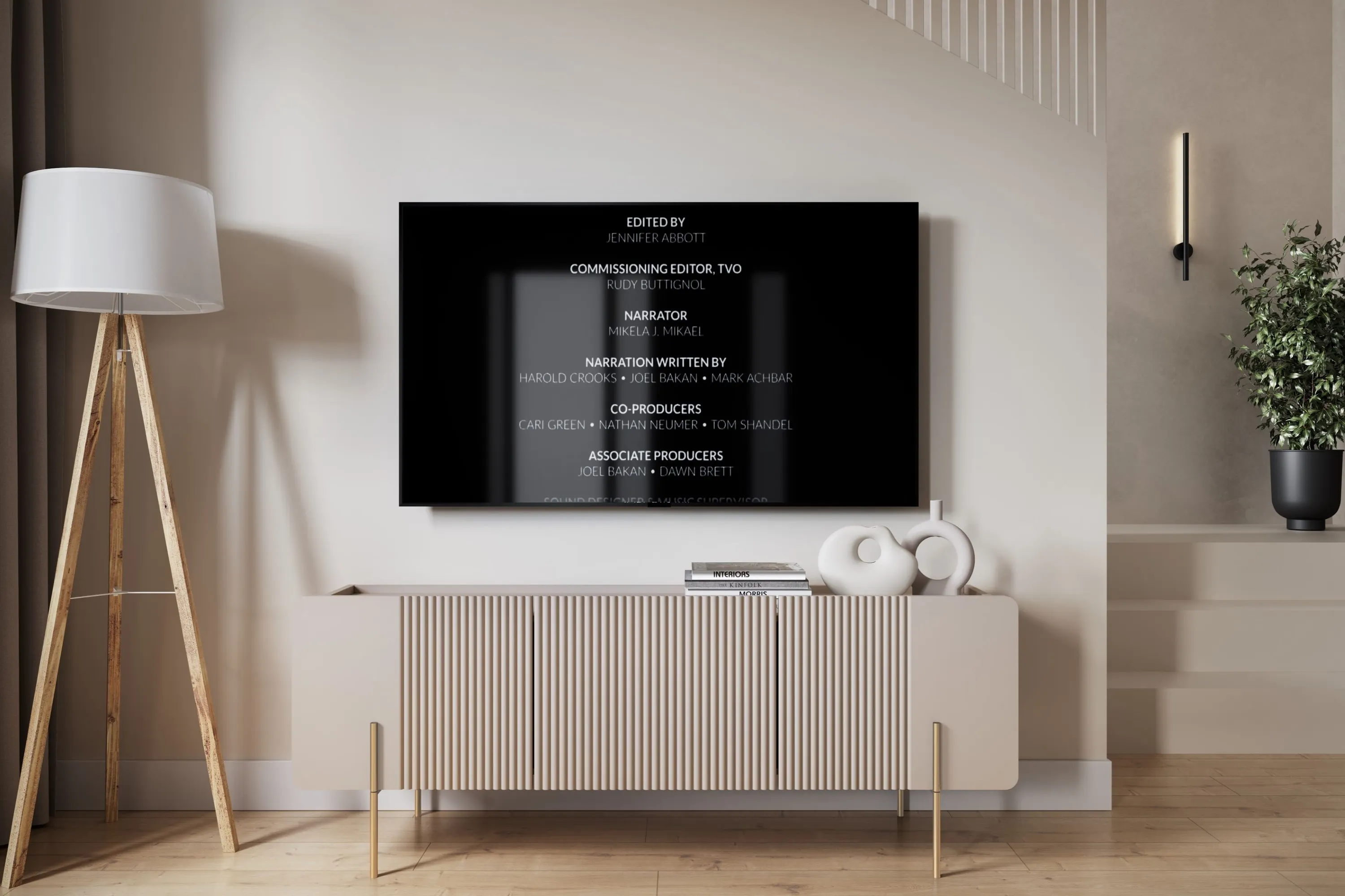 Szafka RTV 2-drzwiowa z 1 szufladą MALMI 150cm - kaszmirowa złote nogi - B_167034