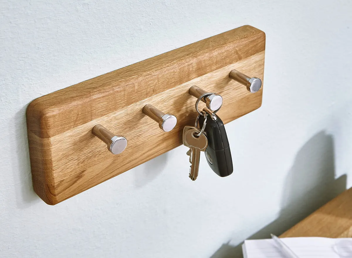 Wieszak dębowy mały Gialo 25x10x5 cm - 2SGIA24