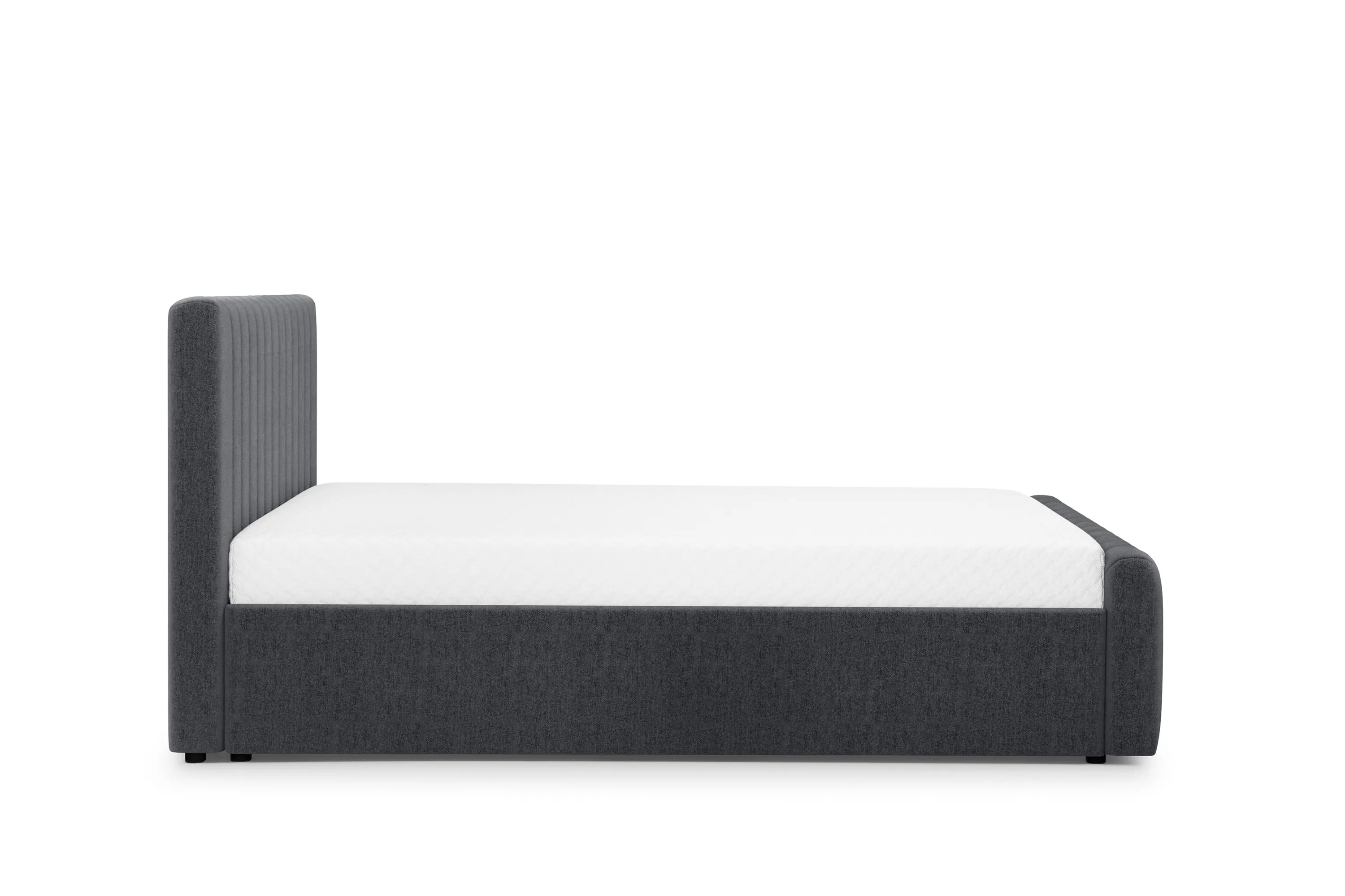 Łóżko Nicole z pojemnikiem / 140x200 / Raven 16 - grafitowy - B_158735