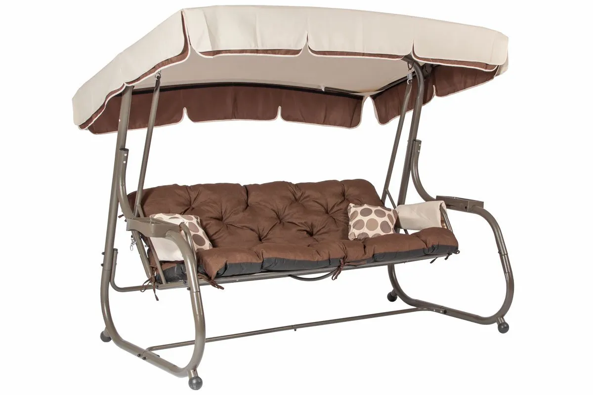 Gruba poduszka na huśtawkę 180/60/60 - brąz - FE5906948106598