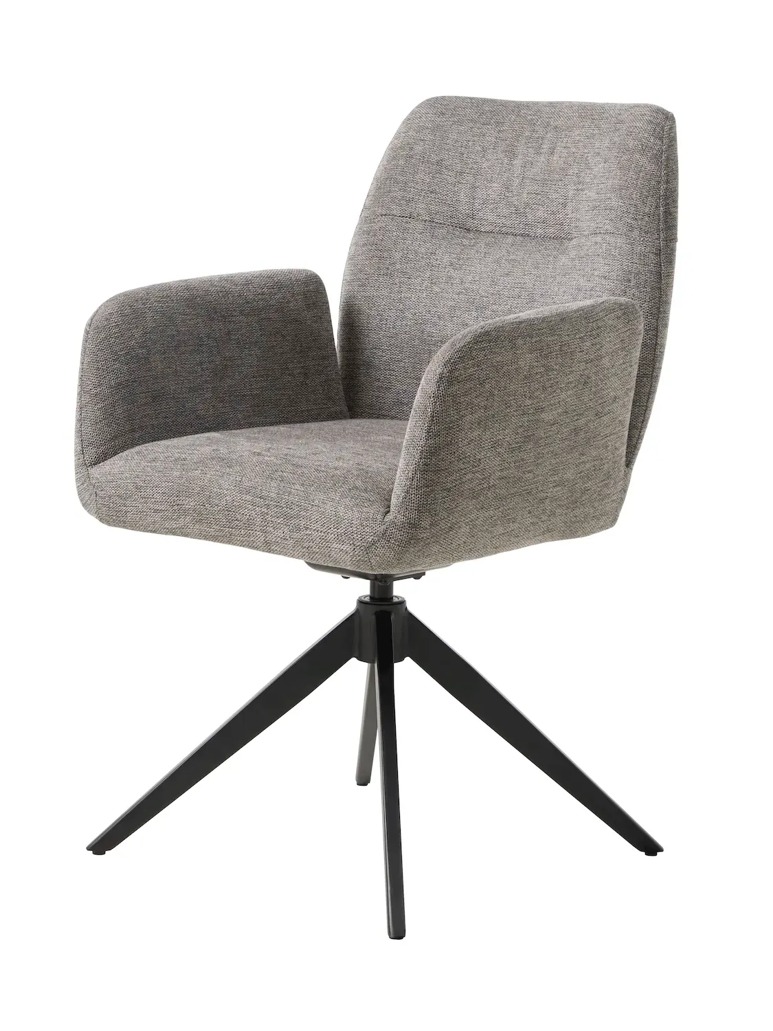 Krzesło obrotowe ROXANA z podłokietnikami szare Krzesło obrotowe ROXANA z podłokietnikami szare