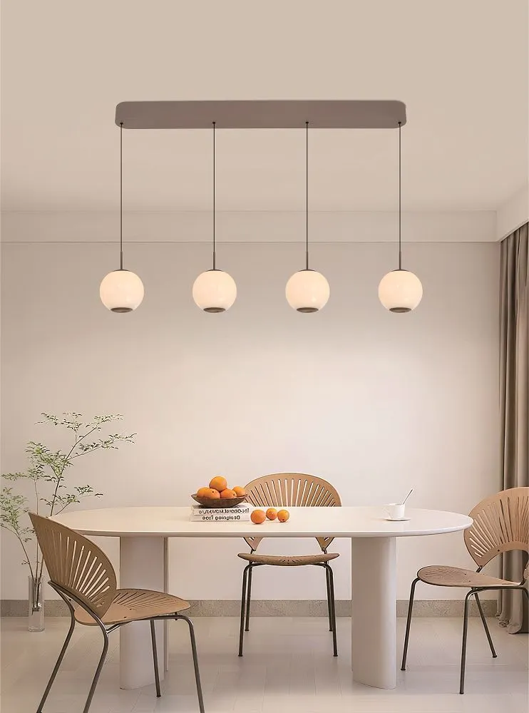 Lampa wisząca LUBERON czwórka prosta LED kaszmirowa — zdjęcie 2