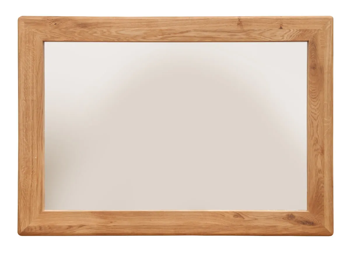 Lustro dębowe do przedpokoju mniejsze Gialo 70x100x3 cm - 2SGIA06