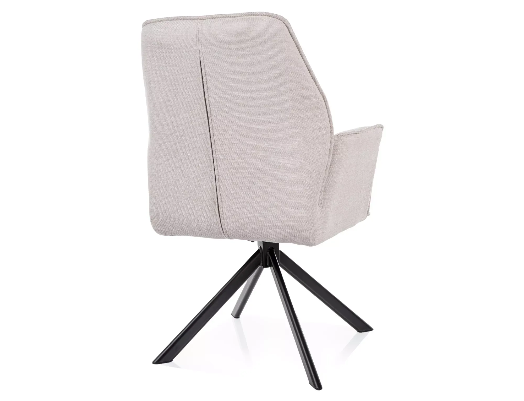 Krzesło obrotowe HUGO BREGO jasnobeżowe czarne nogi - HUGOBRCJBE22