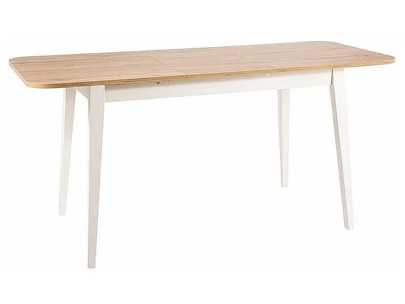 Stół GUSTO rozkładany 68x120(160) dąb wotan, biały Signal