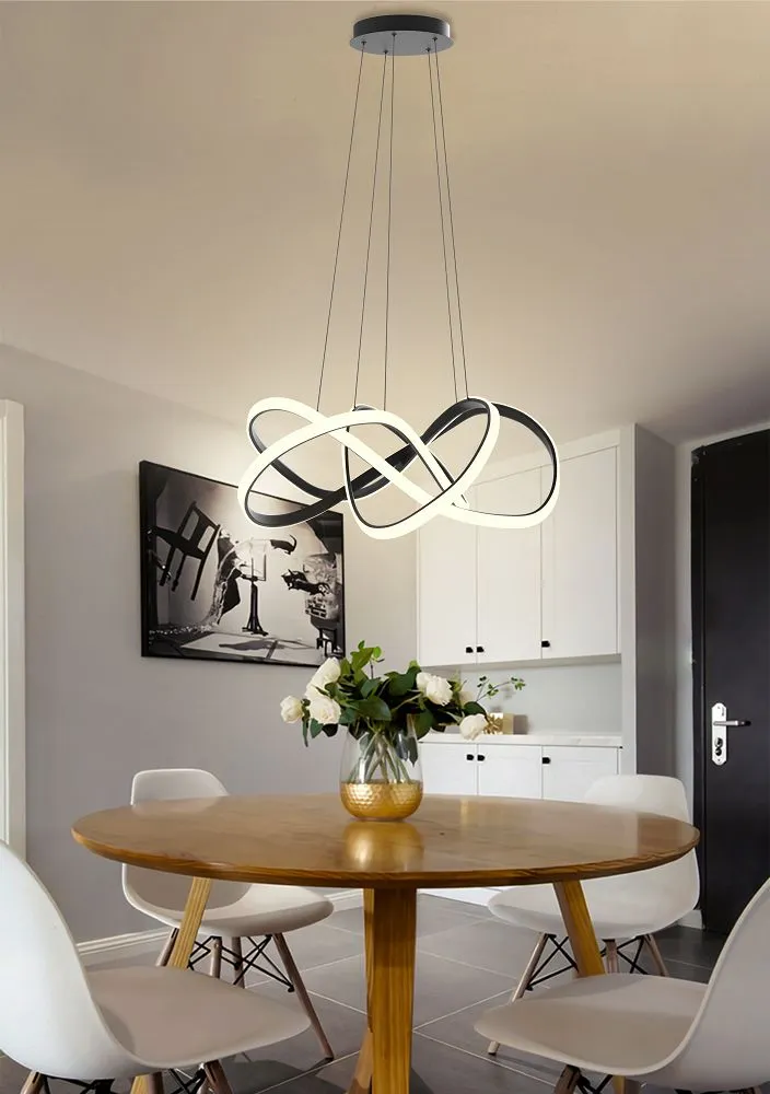 Lampa wisząca ARTE LED czarna — zdjęcie 2