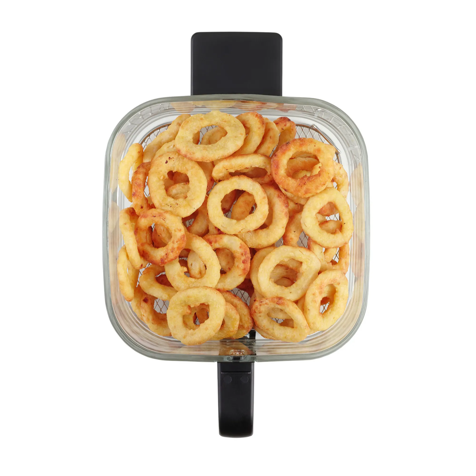 ringi cebulowe, przekąska mrożona, air fryer, miska, sprzęt kuchenny