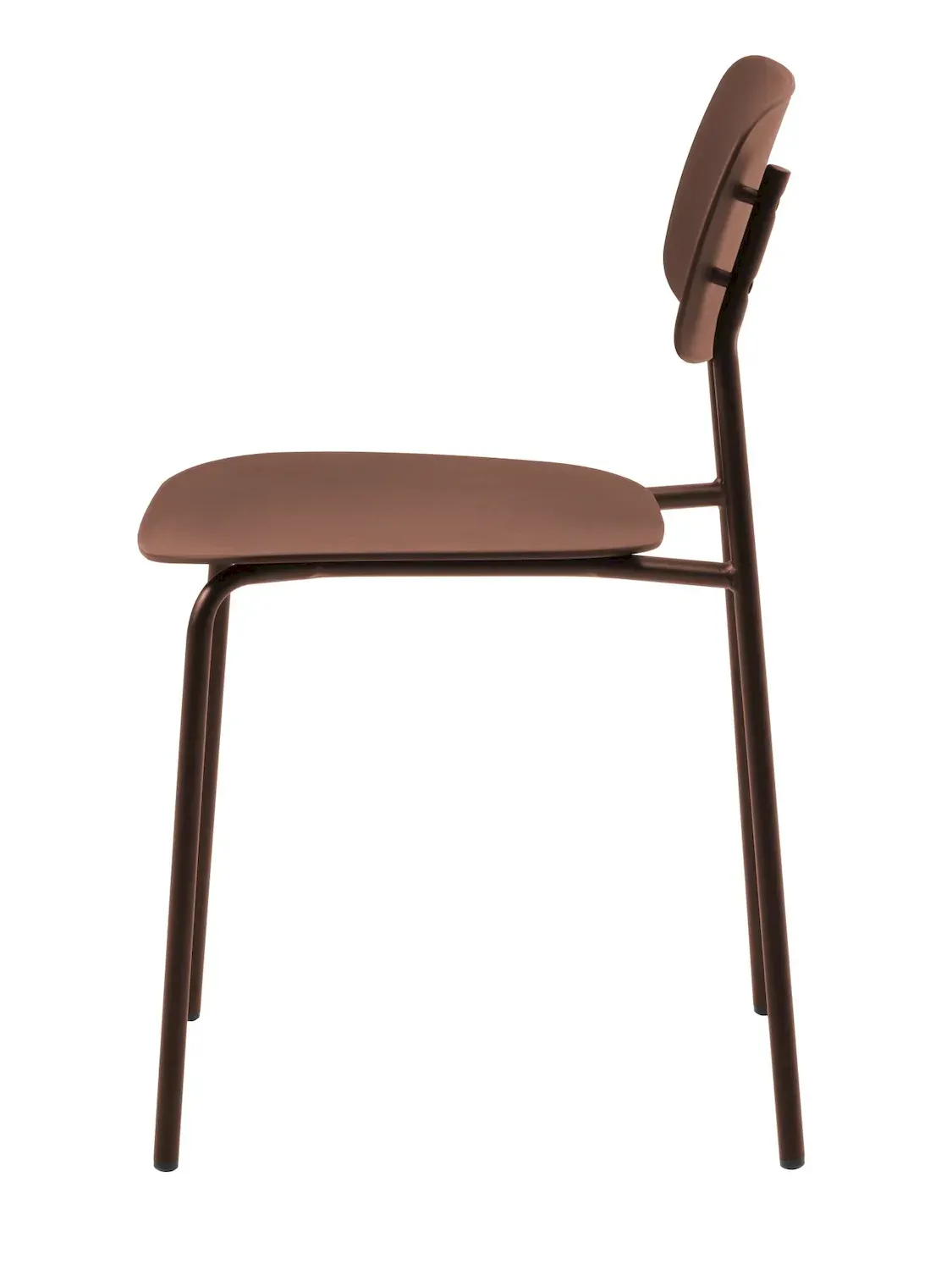 Krzesło metalowe KIRKLAND - ceglasty - UN_54310002