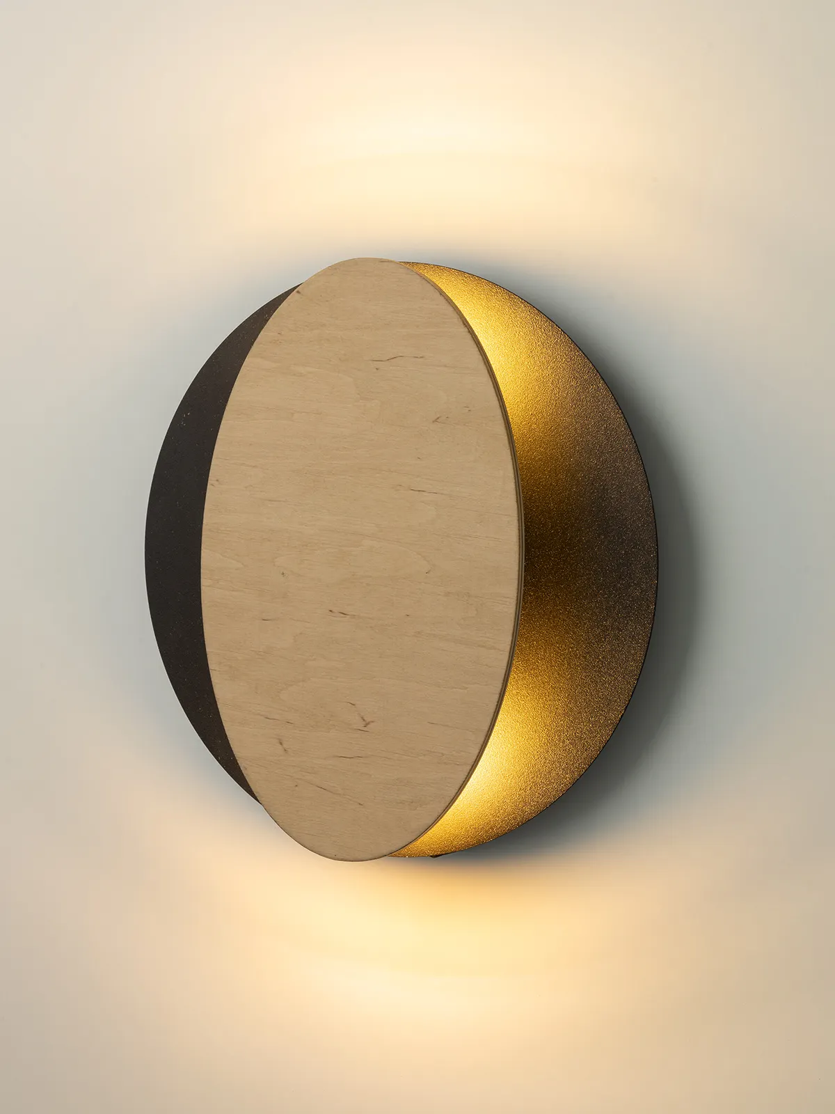 Kinkiet OVO czarny/efekt drewna - SI_40872