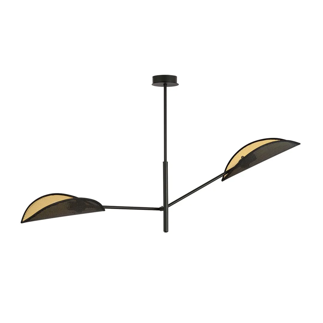 Lampa sufitowa VENE 2 czarny złoty — zdjęcie 2