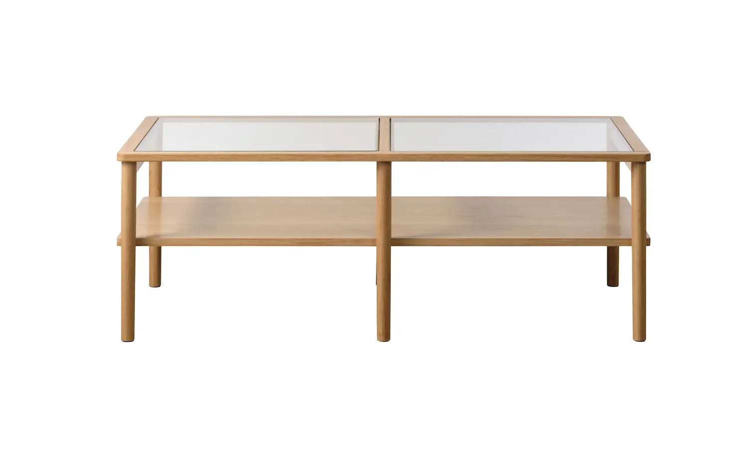 Stolik kawowy ELBA 60x120 cm transparentny naturalny