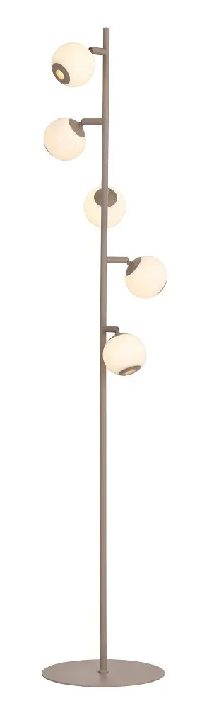 Lampa podłogowa LUBERON piątka LED kaszmirowa