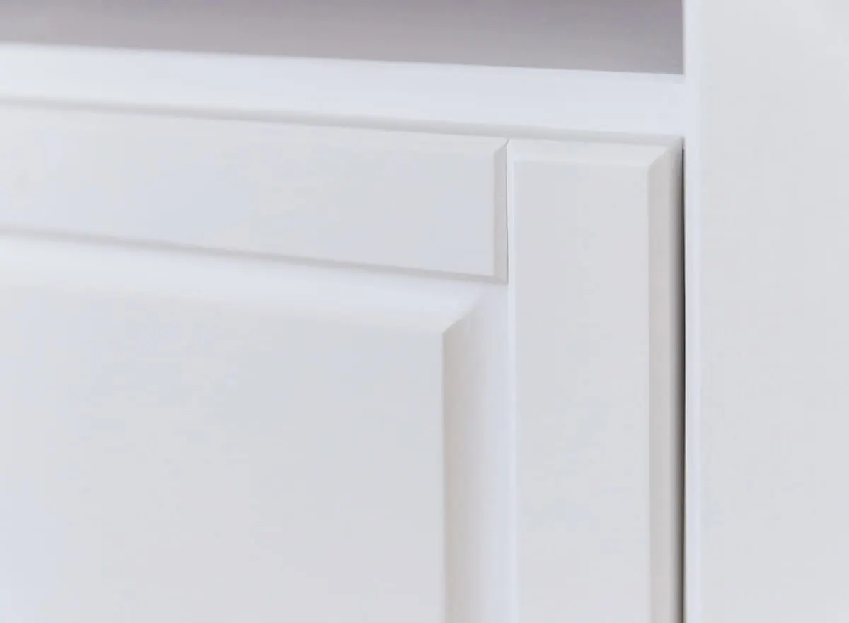 Komoda MARONE ELITE 4-drzwiowa z 2 szufladami - biała, tabacco - PLMEL05/T