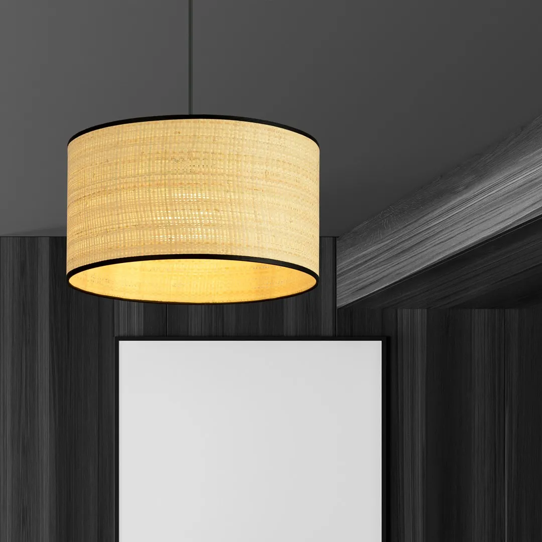 Lampa wisząca ASTON 1 czarny brązowy — zdjęcie 3