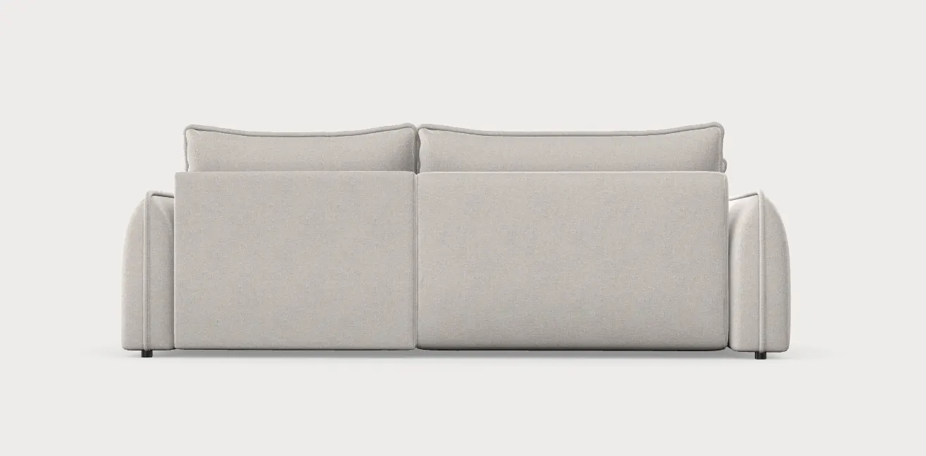 Narożnik z funkcją spania MOJAVE I lewostronny tkanina Blur 01 - kremowy - MOJAVE_NAR_BLUR01_L