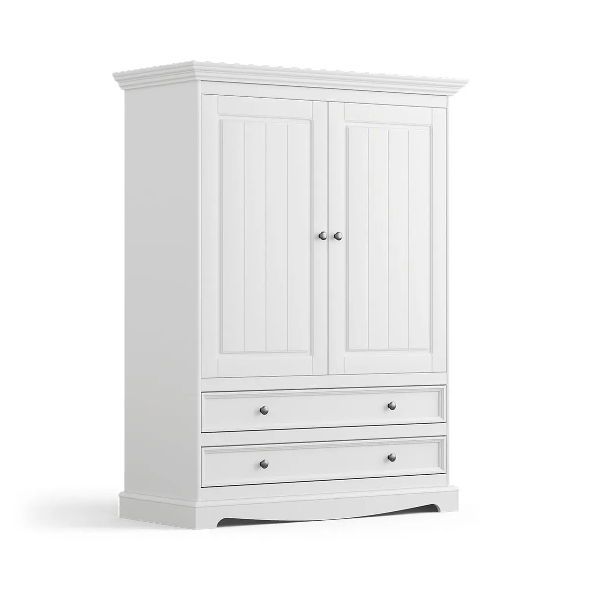 Bieliźniarka BELLUNO ELEGANTE 2-drzwiowa z 2 szufladami - biała