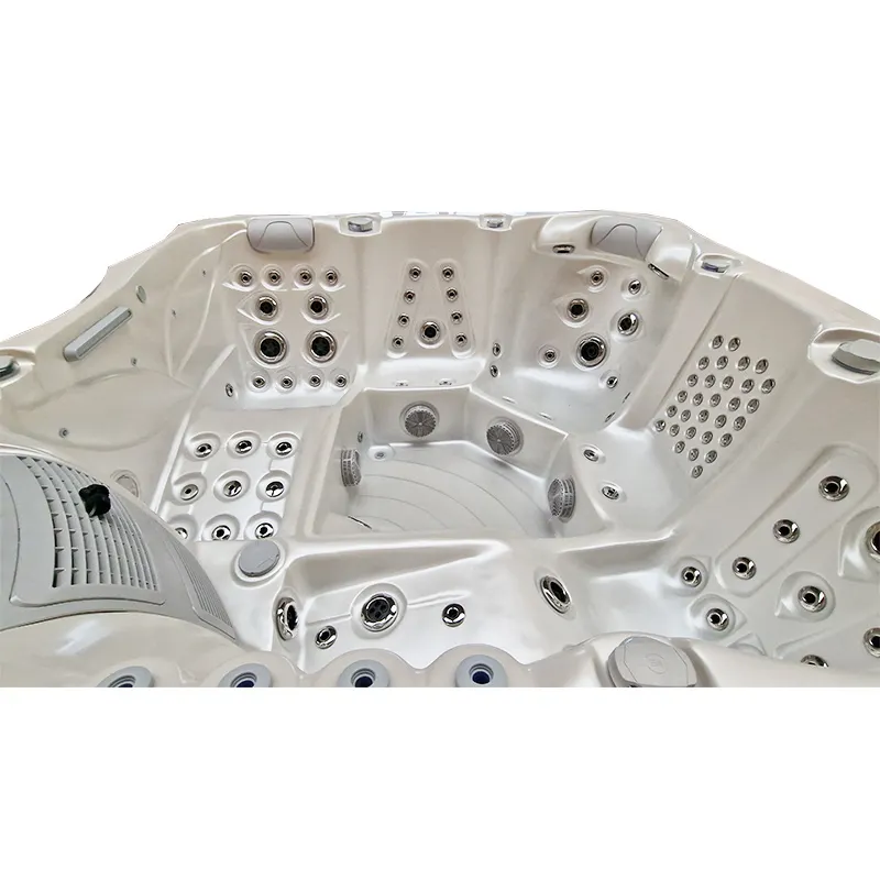 Jacuzzi ogrodowe 5-os. z hydromasażem SPA-561 210x210 cm biały/antracyt - HS_SPA561-2700